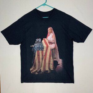 Beyonce Cowboy Carter Tour 2025 Reclamation Graphic T-shirt Large American Flag